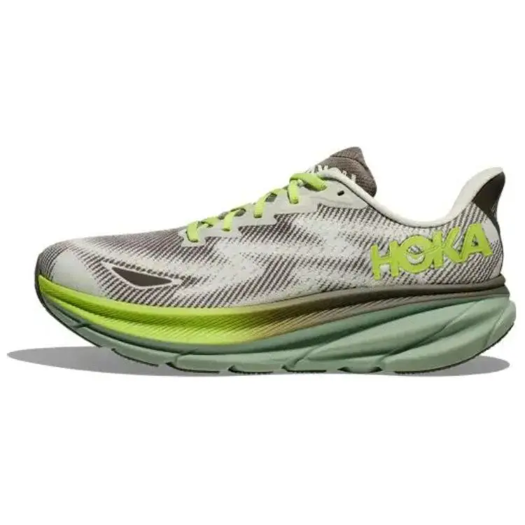 HOKA ONE ONE Clifton 9 Slip Resistant Abrasion Resistant Low top Super Lightweight Foam Midsole Casual Running Shoes