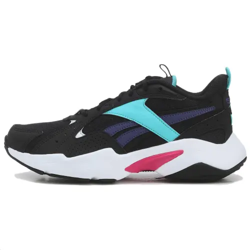 Reebok Turbo Restyle Low top Casual Running Shoes Unisex Black Cyan