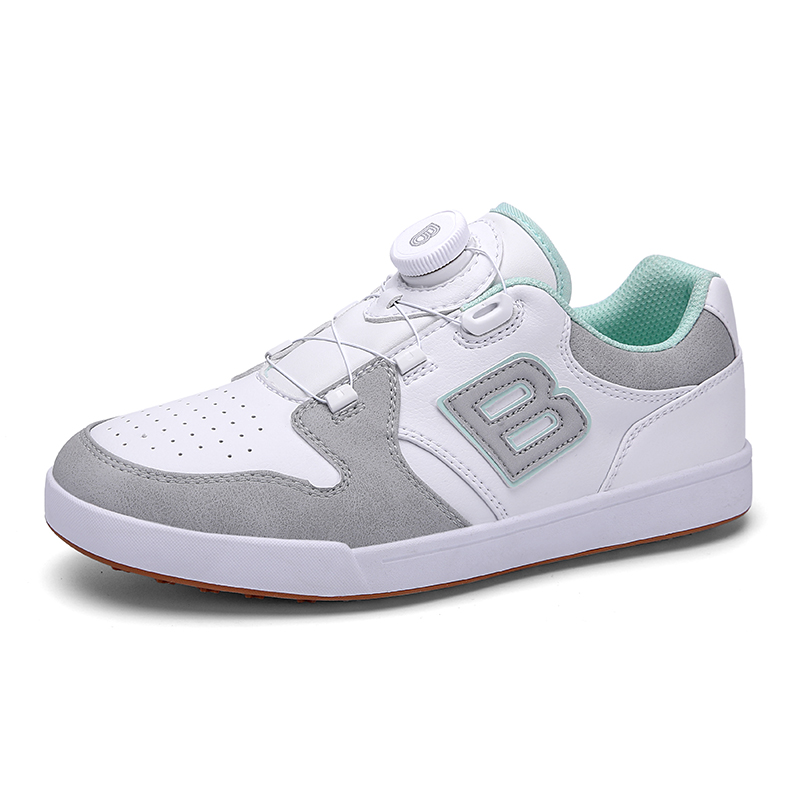 Birdie Cushioning Slip Resistant Abrasion Resistant Lightweight Rebound Low top Golf Shoes Women’s White Gray