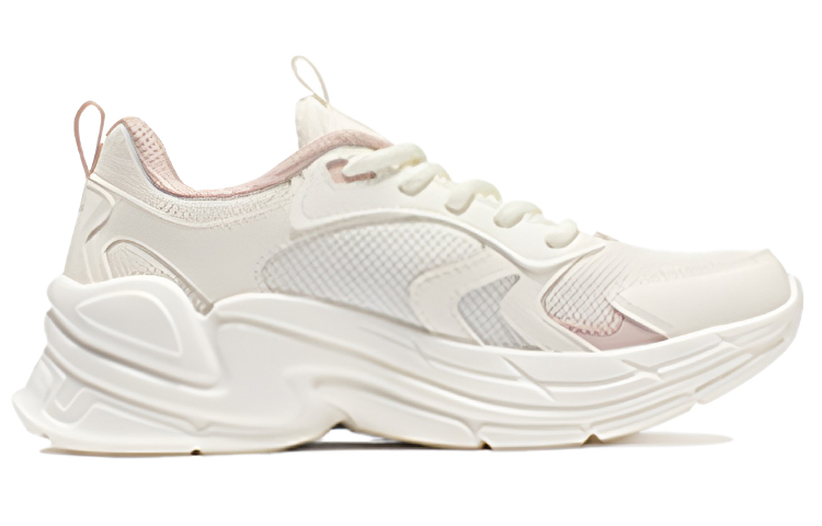 361° Cushioning Slip Resistant Abrasion Resistant Breathable Lightweight Low top Running Shoes Women’s Feather White