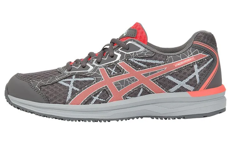ASICS Athleisure Fabric Abrasion Resistant Low top Running Shoes Women's Gray Orange