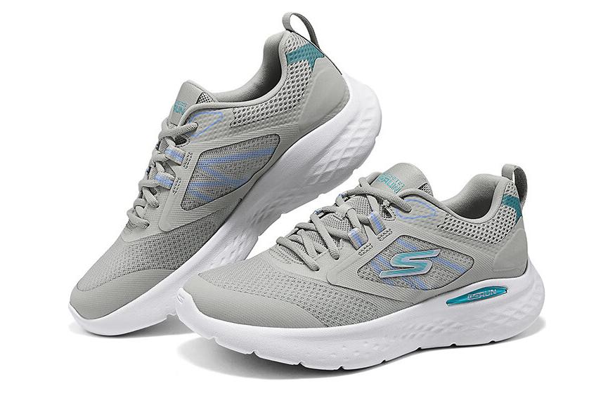 Skechers Mesh, Textile Cushioning Breathable Low top Casual Running Shoes Women’s Gray Green