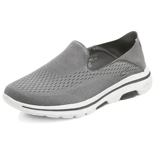 Skechers Go Walk 5 Abrasion Resistant Low top Casual Shoes Men's Gray