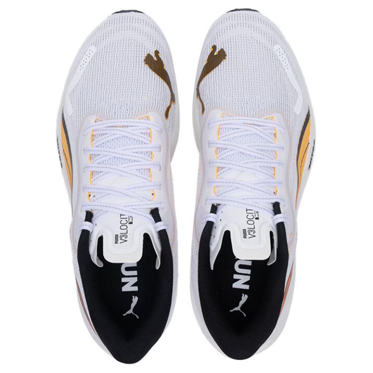 PUMA Velocity Nitro 3 Abrasion Resistant Low top Casual Running Shoes Men’s Black White