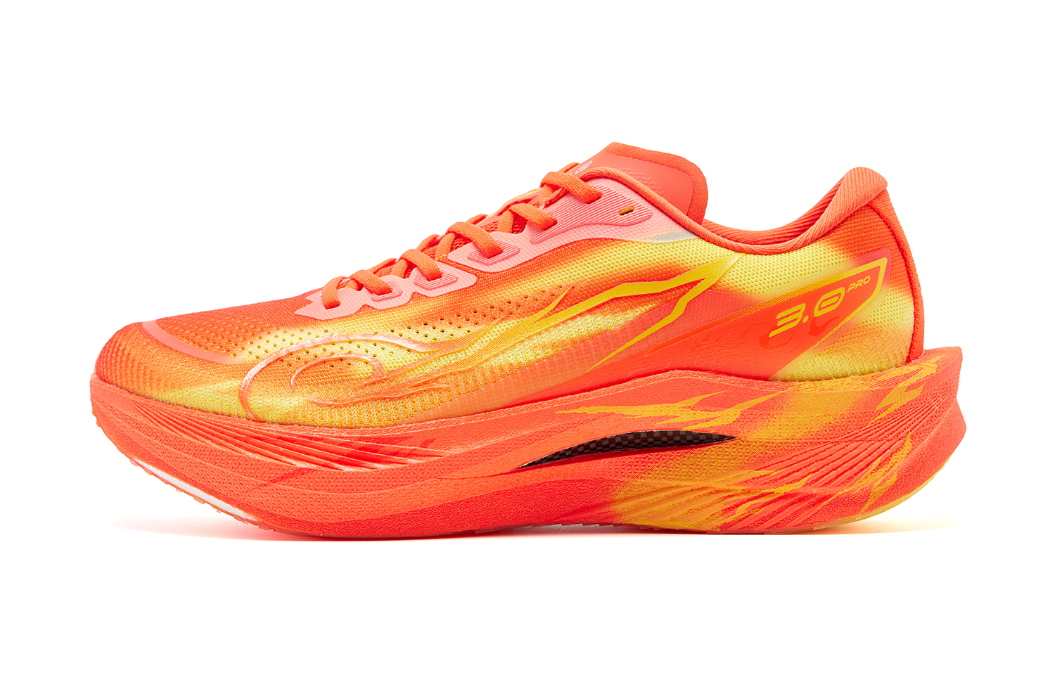 QIAODAN Strong Wind 3.0 PRO Running Shoes Men’s Low Top Dutch Orange/Spectrum Yellow