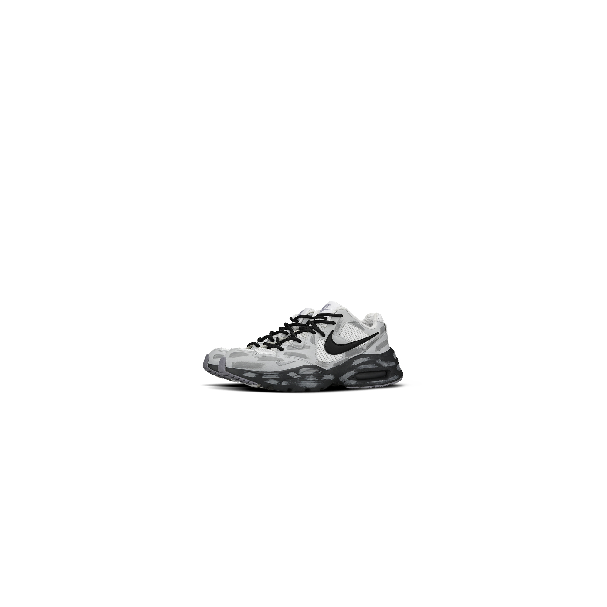 Nike Air Max Fusion Mesh, Leather Low top Air Cushion Running Shoes Women’s Gray Black