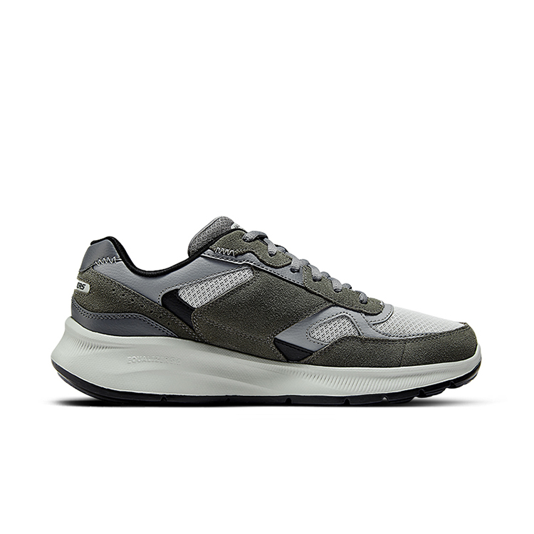 Skechers Cushioning Slip Resistant Abrasion Resistant Mid top Casual City Commuting Running Shoes Men’s Charcoal