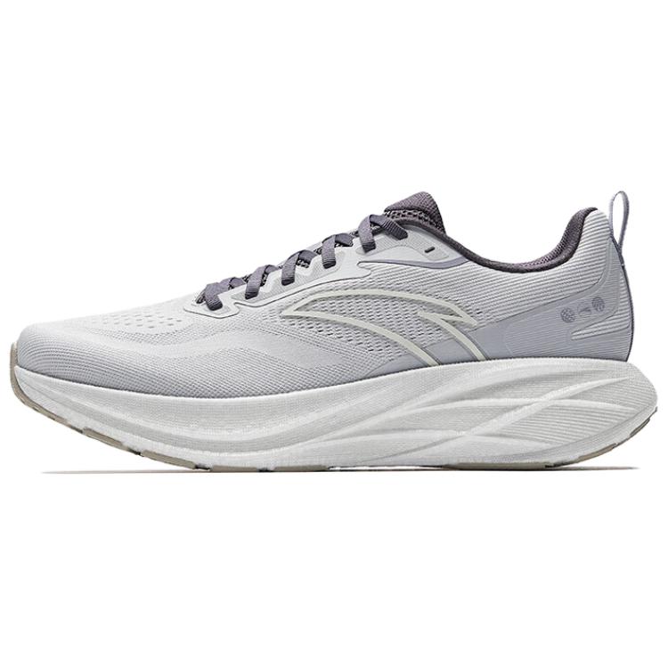 Anta Rebound Abrasion Resistant Breathable Low top Casual Training Running Shoes Men’s Gray White Purple