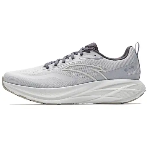 Anta Rebound Abrasion Resistant Breathable Low top Casual Training Running Shoes Men's Gray White Purple