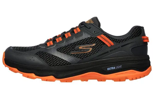 Skechers Running Shoes Men's Low Top Gray/Orange