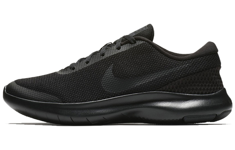 Nike Flex Experience RN 7 comfortable sports fabric shock-absorbing non-slip wear-resistant breathable wrapping low-top casual running shoes women's pure black
