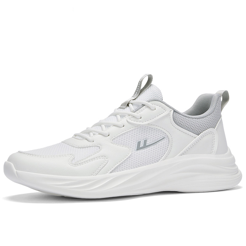 Warrior Cloud Sail Collection Cushioning Slip Resistant Lightweight Low top Casual Running Shoes Men’s White Gray