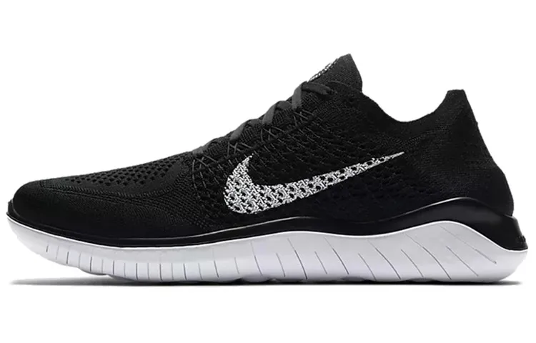 Nike Free Rn Flyknit 2018 Black White