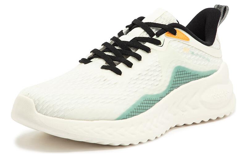361° Comfortable Slip Resistant, Abrasion Resistant, Breathable Low top Running Shoes Men’s White Black Cyan