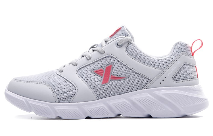 XTEP Breathable Low top Running Shoes Women’s Light Gray Red