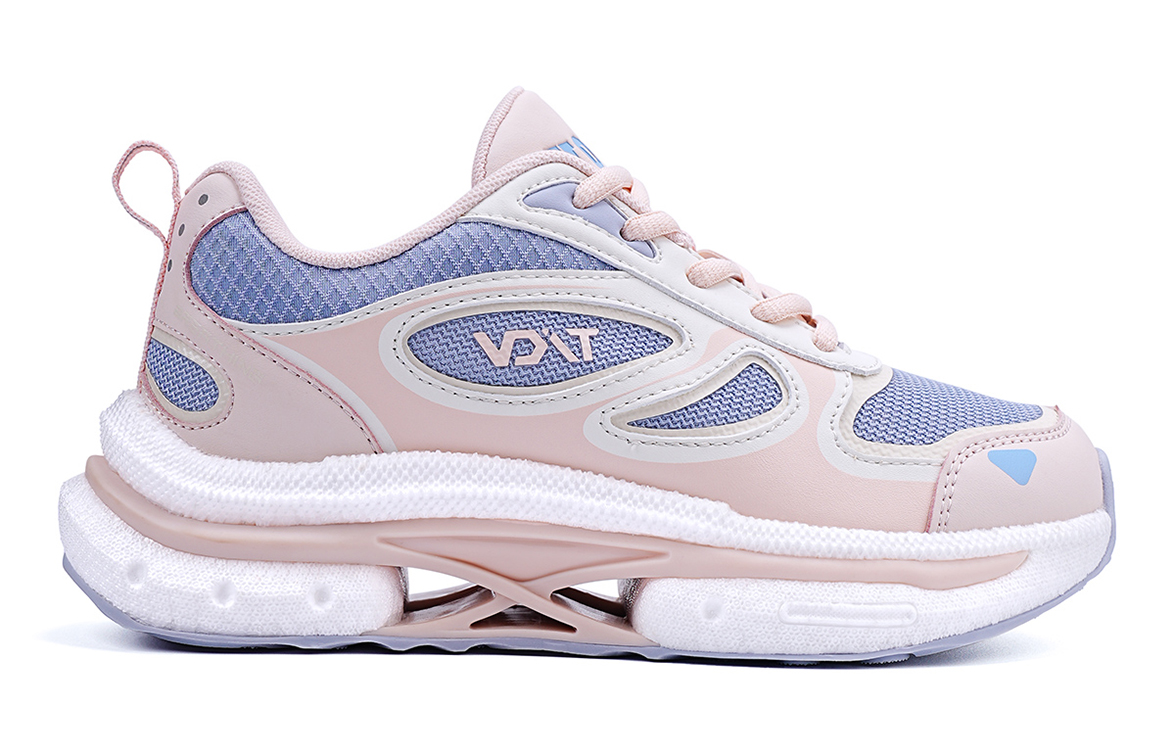 VOIT Cushioning Slip Resistant Breathable Low top Casual Sprint Running Shoes Women’s Pink Multicolor Blue