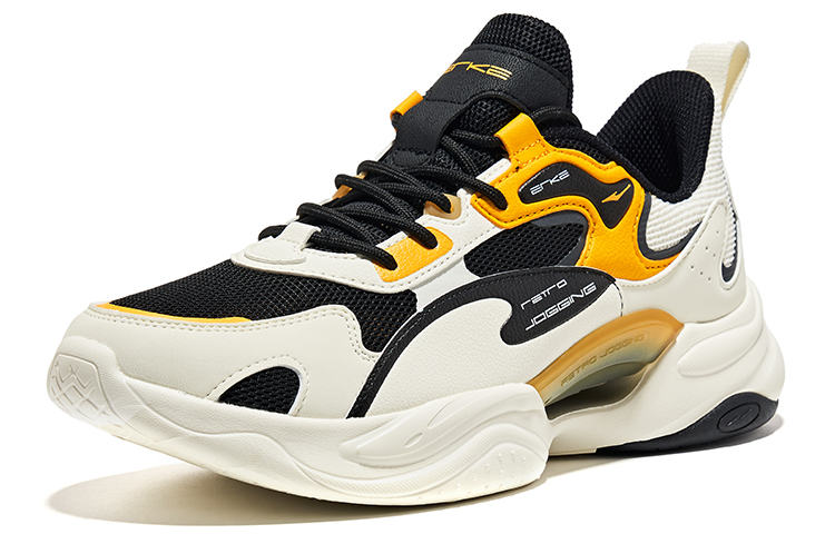Erke Low top Running Shoes Men’s White Black Orange Yellow