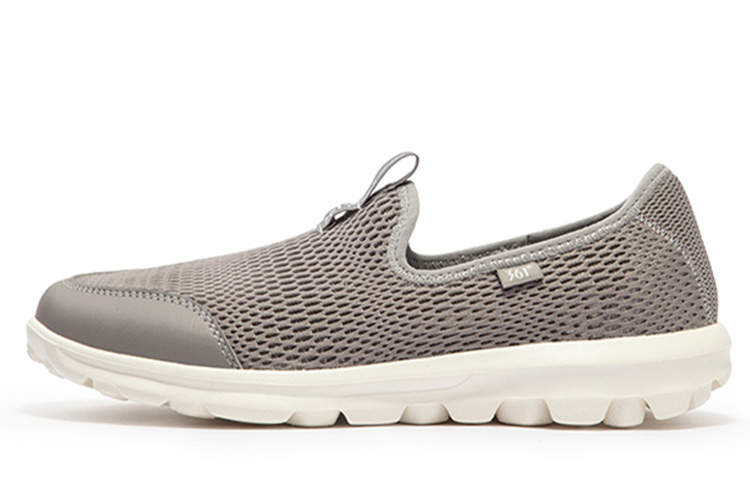 361° Slip on Collection Athleisure Cushioning Slip Resistant Low top Running Shoes Women’s Gray White