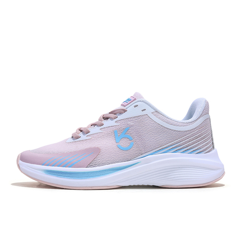 KVIV Slip Resistant Abrasion Resistant Low top Sprint Running Shoes Unisex Pink