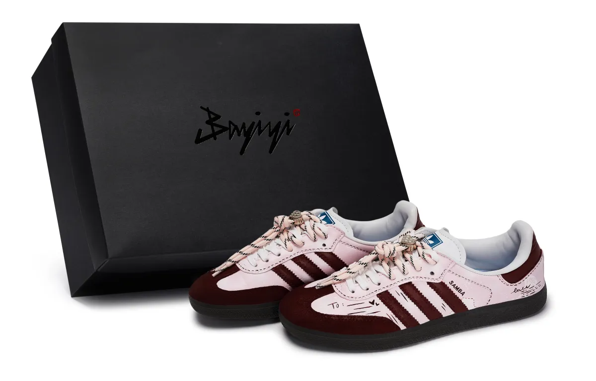 Adidas Originals SAMBA OG 811 Manufacturing, Love Confession Note, Special Shoe Box Abrasion Resistant