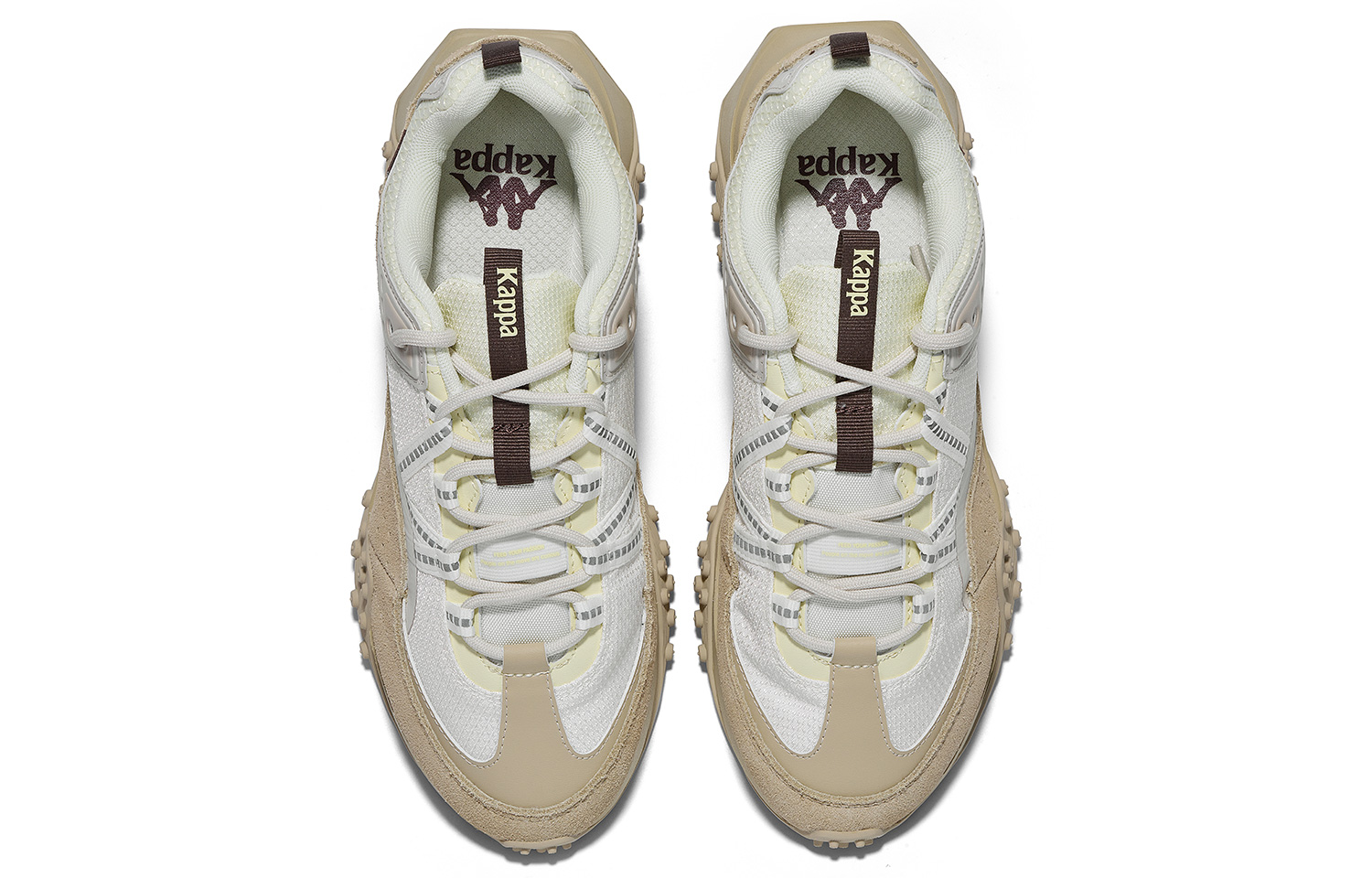 Kappa Backrest With Backrest Low top Casual Running Shoes Unisex White Brown