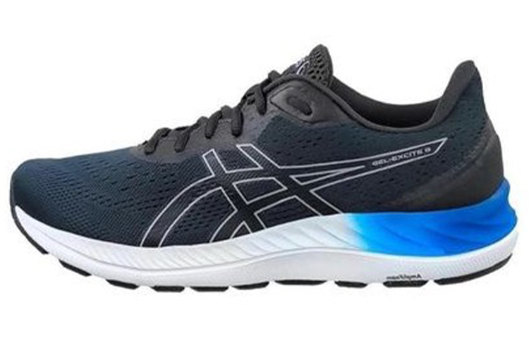 Asics Gel Excite 8 Abrasion Resistant Low top Running Shoes Men's Gray Blue Multicolor