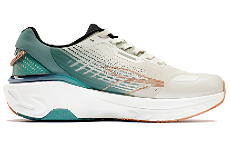 361° BOUND AIR 2.0 Slip Resistant Abrasion Resistant Cushioning Low top Running Shoes Men’s White Cyan