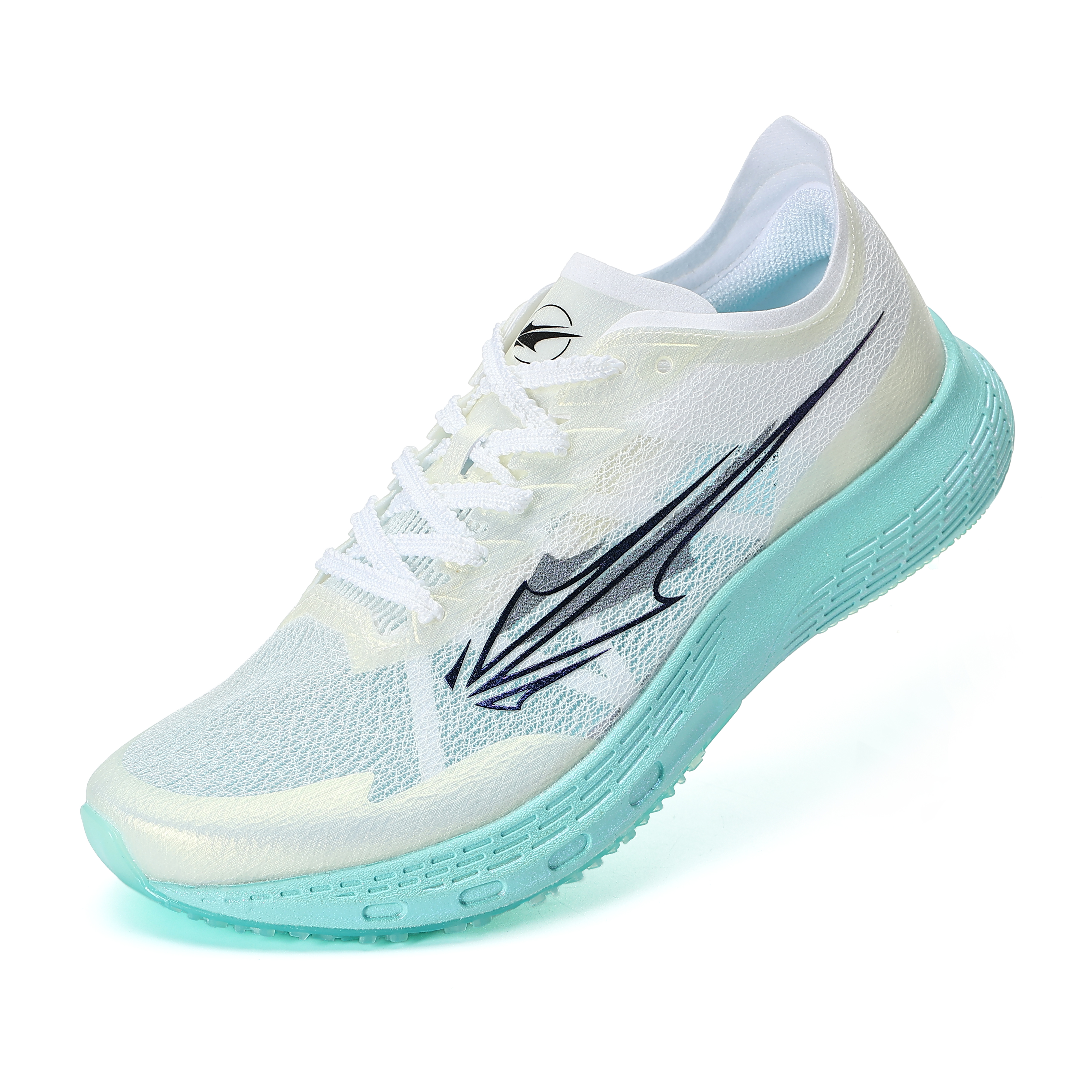 XINGHUOLI Low top Sprint Racing Thin Sole Running Shoes Unisex Oxygen Blue