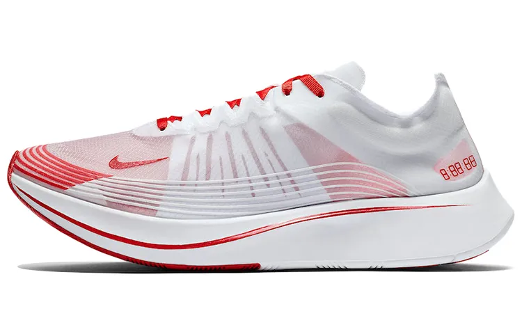 Nike Zoom Fly SP Cushioning Slip Resistant Cushioning Slip Resistant Low top Casual Running Shoes Men's White