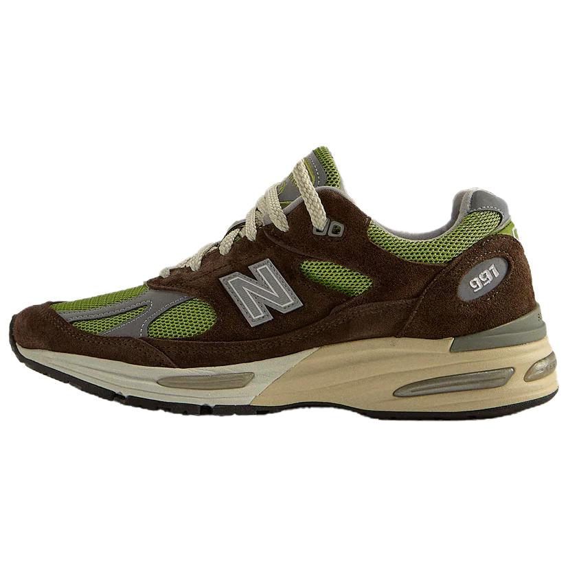 Кроссовки KITH x Daniëlle Cathari x New Balance 991 V2 Reverse Matcha (темно-коричневые)