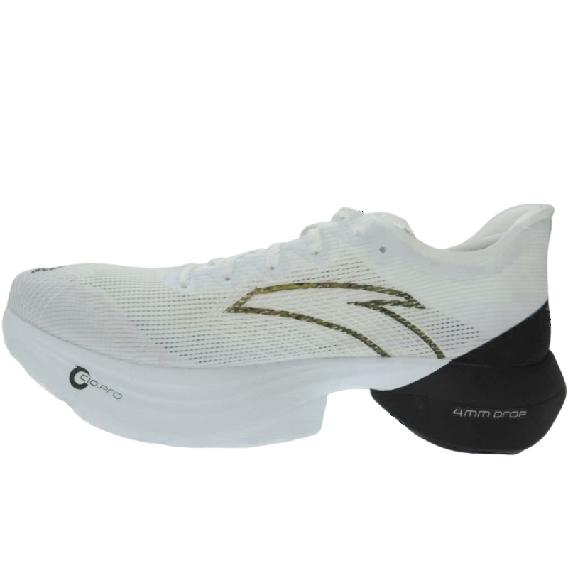 Anta C10 Pro Slip Resistant And Breathable Low top Running Shoes Men’s White Gray Black