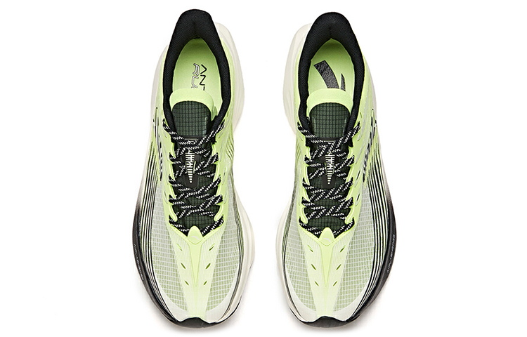 Anta Edge Comfortable Cushioning Slip Resistant Abrasion Resistant Breathable Low top Running Shoes Men’s Yellow Black