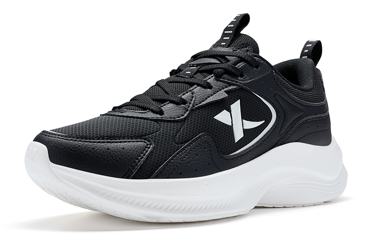 XTEP Kompanio Slip Resistant Abrasion Resistant Low top Running Shoes Women’s Black White