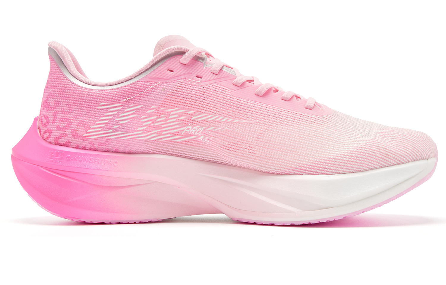 QIAODAN Cushioned Slip Resistant Abrasion Resistant Low Top Casual Running Shoes Men’s Pink