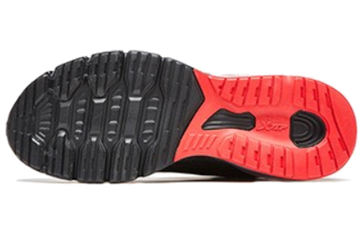 XTEP Cushioning Slip Resistant Abrasion Resistant Breathable Lightweight Low top Running Shoes Men’s Black Yellow