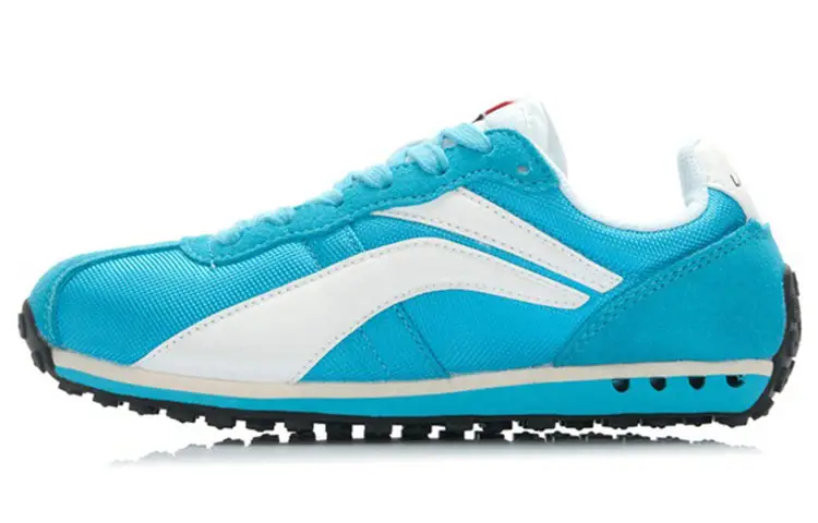 Li Ning Breathable And Lightweight Low top Running Shoes Women's Blue White