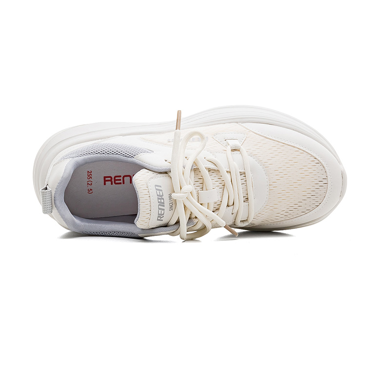 RENBEN Breathable Low top Running Shoes Men’s Beige