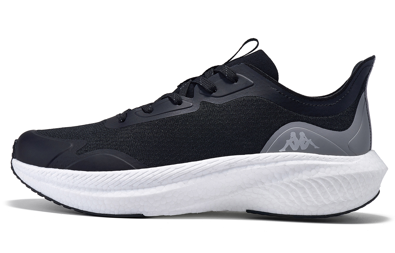 Kappa Cloud Path Fabric Breathable Low top Casual Running Shoes Unisex Black