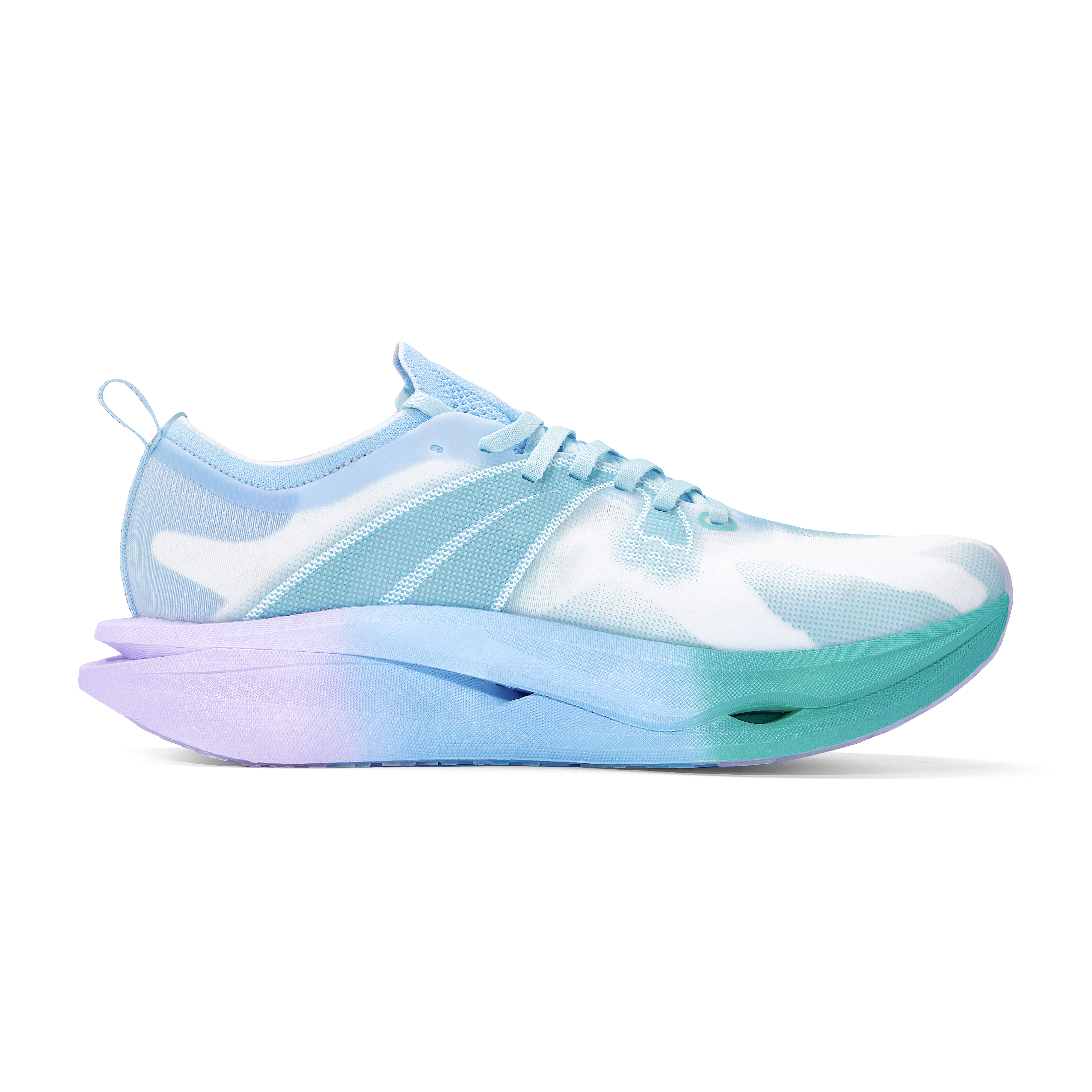DUANGOU Running Shoes Unisex Low Top Blue Pink Mismatched