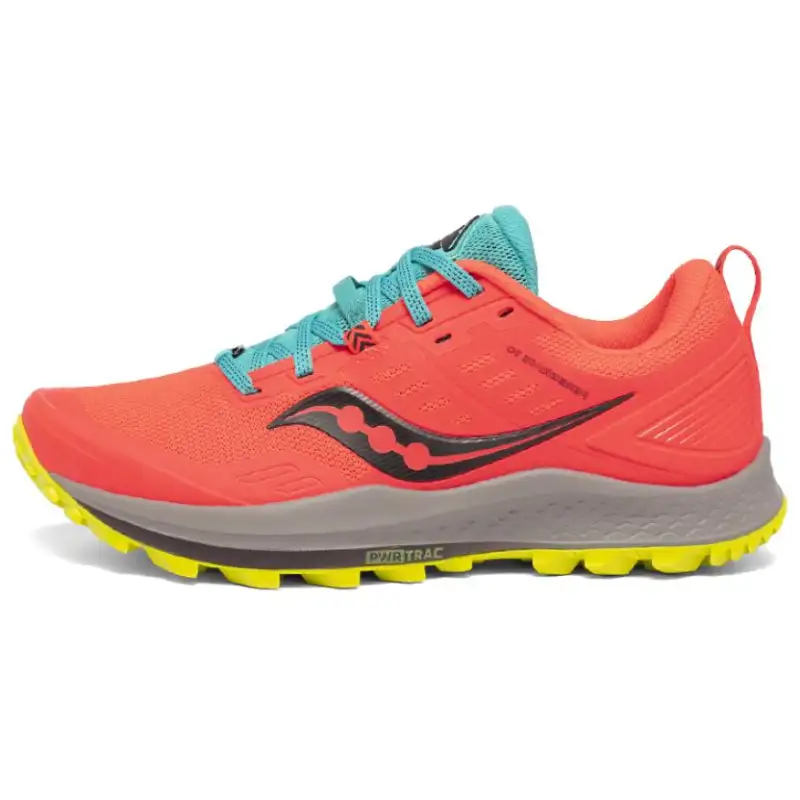 Saucony PEREGRINE 10 Peregrine Falcon Running Shoes Women's Low Top Red Gray