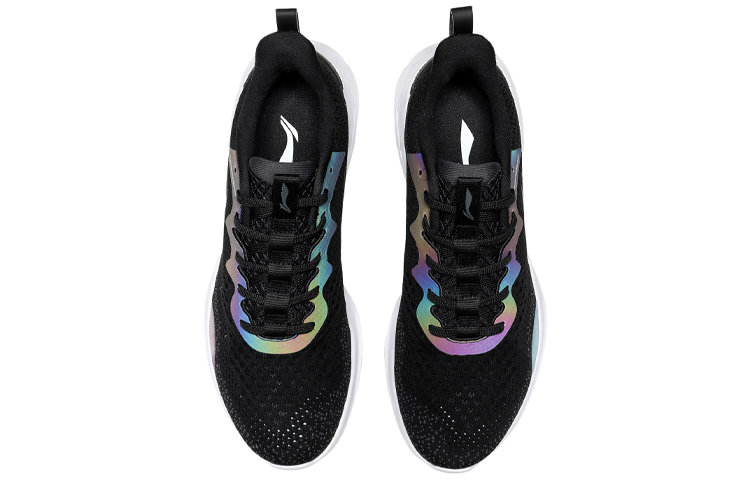 Li Ning Cushioning Low top Running Shoes Unisex Standard Black