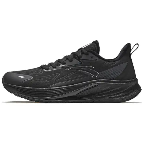 Anta Rocket 6.0 Fabric Abrasion Resistant Coverage Rebound Low top Casual Running Shoes Men's Black Gray