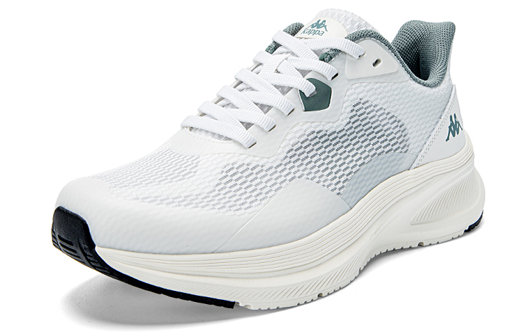 Kappa Cushioning, Wear Resistant Low top Running Shoes Unisex Heron Feather White
