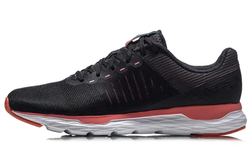 Li Ning Light Shadow Running Shoes Women's Low Top Black/Red