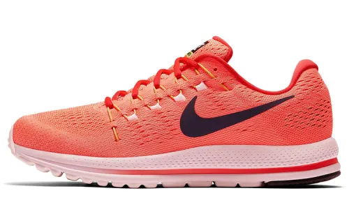 Nike Air Zoom Vomero 12 Comfortable, shock-absorbing, non-slip, wear-resistant, breathable, low-top, marathon running shoes, men's, red and black