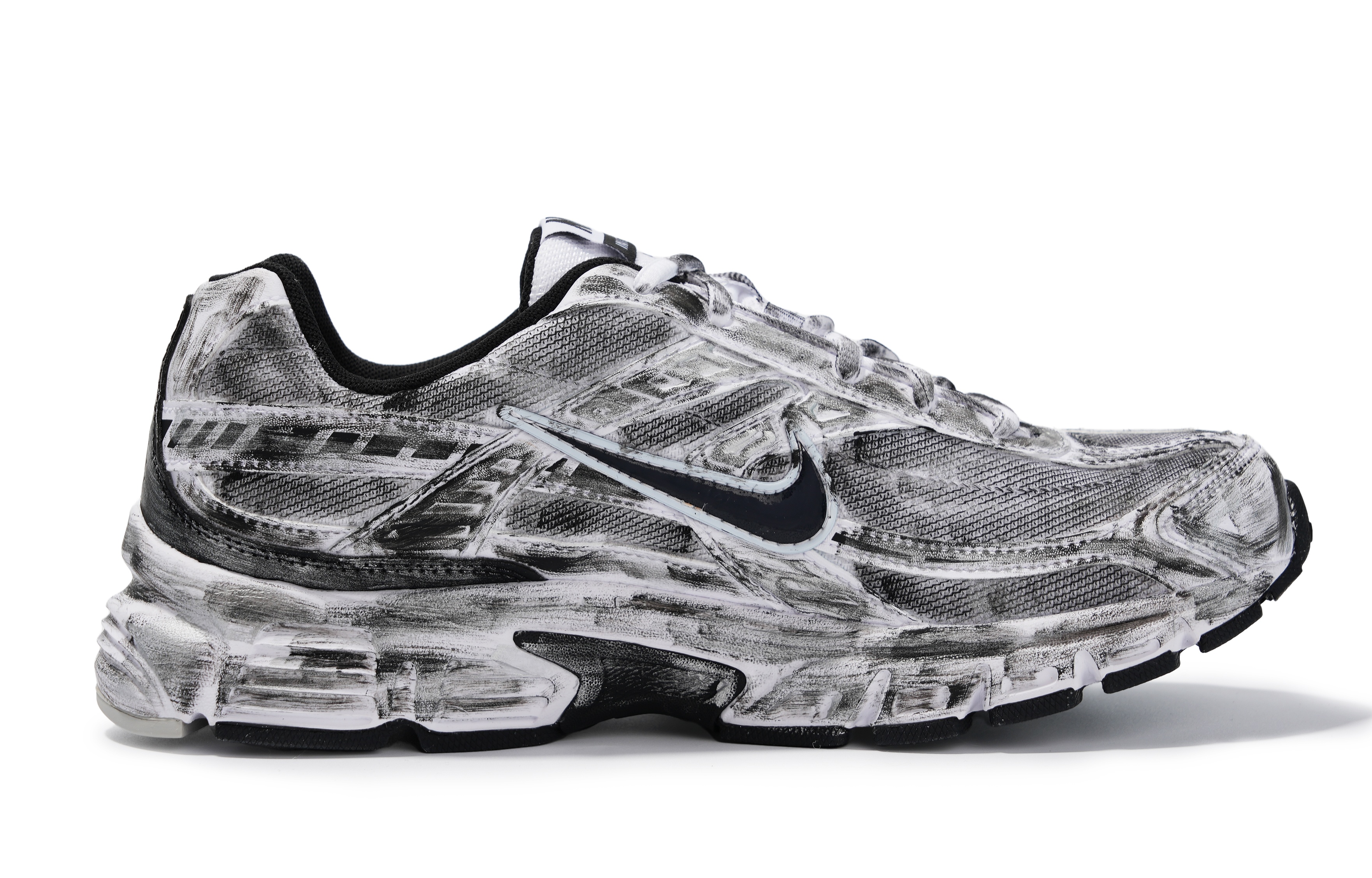 Nike Initiator Abrasion Resistant Low top Running Shoes Unisex Black Silver