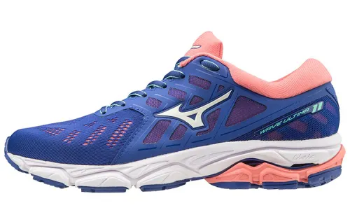 Mizuno Ultima 11 Comfortable Cushioning Slip Resistant Abrasion Resistant Low top Running Shoes Women's Blue Pink White