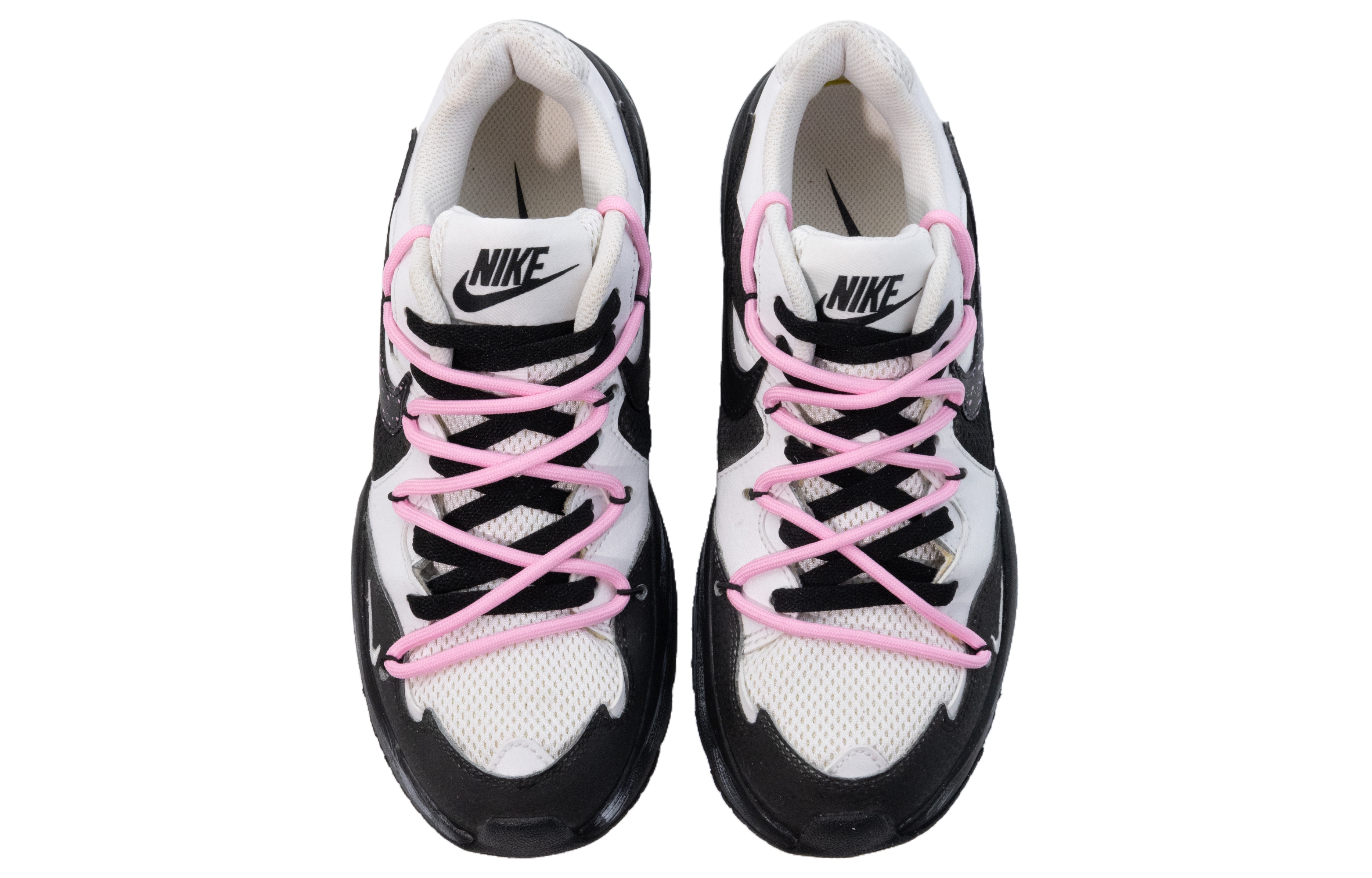 Nike Air Max Fusion Cushioning Low top Casual Running Shoes Women’s Black White