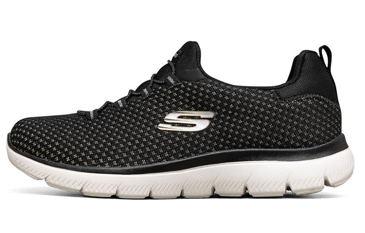 Skechers Summits Low Top Black/Silver Women's