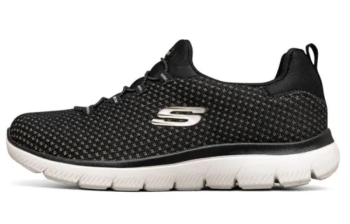 Skechers Summits Low Top Black/Silver Women's